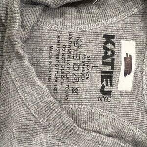 KATIE J NYC TWEEN GIRLS LIVI RIBBED TANK GREY SIZE LARGE 12